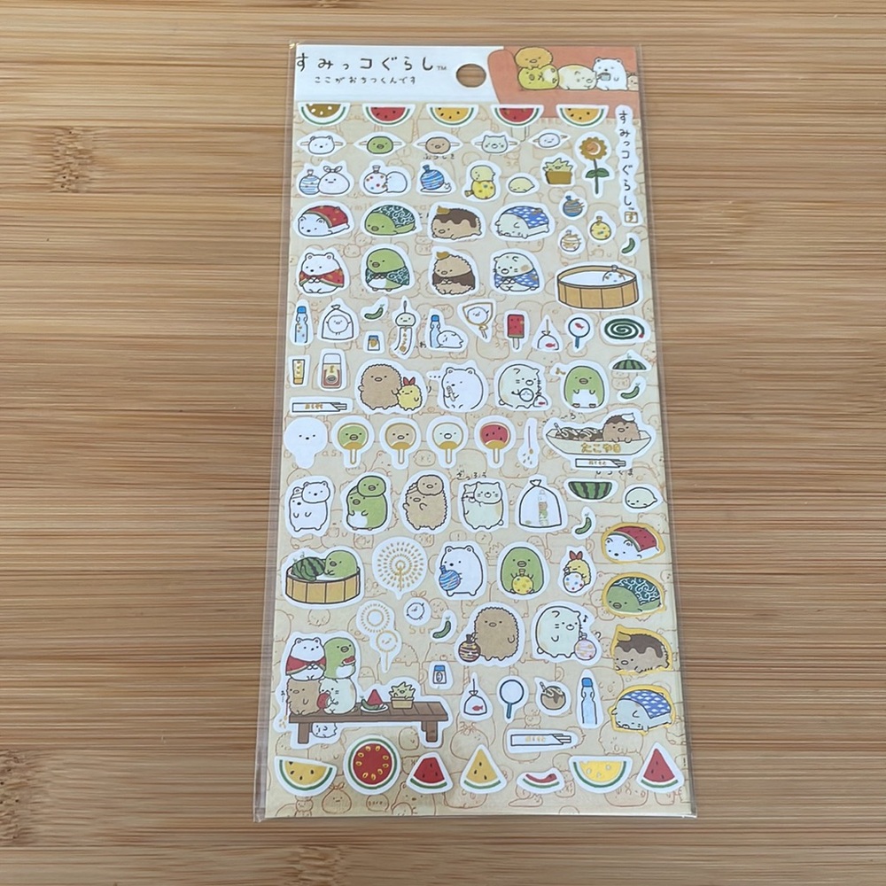 San-X Sumikko Gurashi Japanese Onsen Sticker Sheet